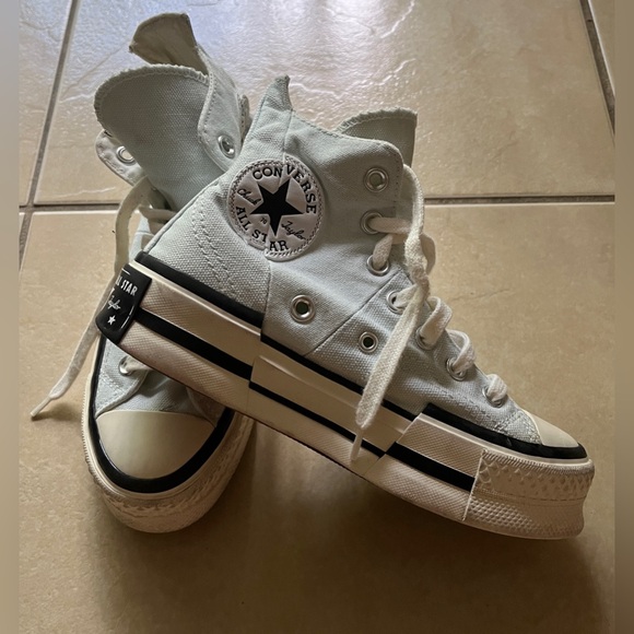 Converse Shoes - CONVERSE WOMEN'S 5 LIGHT BLUE CHUCK TAYLOR ALL STAR LIFT PLATFORM CANVAS SHOES